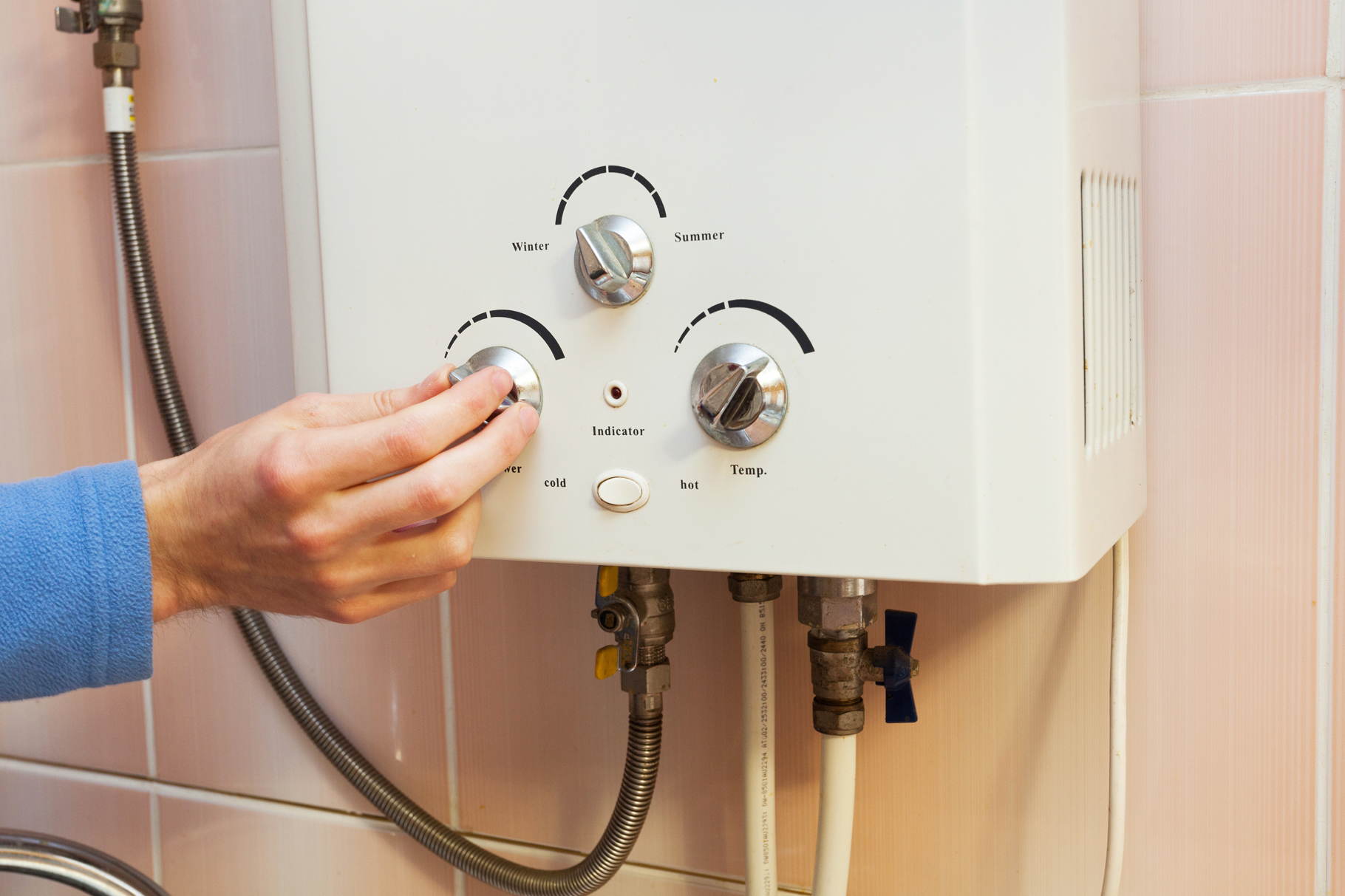 propane water heater maintenance fall